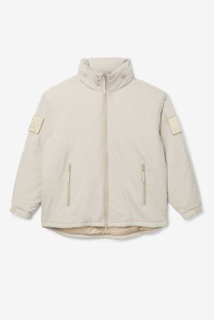 FILA Project 7 Padded Jackets Beige,Mens Clothing | CA.YWAMGR301